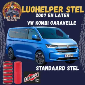 2007 en later Volkswagen Kombi Caravelle (Standaard suspensie)