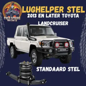 2013 en later Toyota Land Cruiser Bakkie V8 met skyfremme (Standaard suspensie)