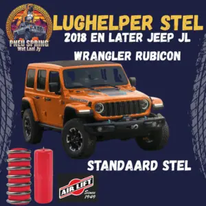 2018 en later Jeep JL Wrangler Rubicon (Standaard suspensie)