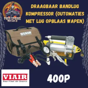 VIAIR 400P Draagbare bandlug kompressor (Outomaties met lug opblaas wapen)