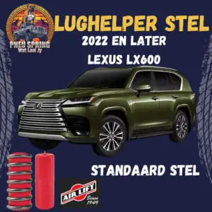 2022 en later Lexus LX600 (Standaard suspensie)